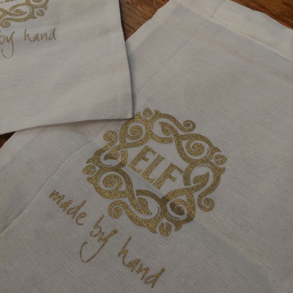ELF White and Gold Handmade Pouches - Picture 2 of 3